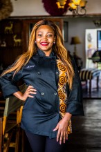 Jessy Chipindo, restaurant owner and client of Oikocredit partner Entrepreneurs Financial Centre (EFC) Zambia. 